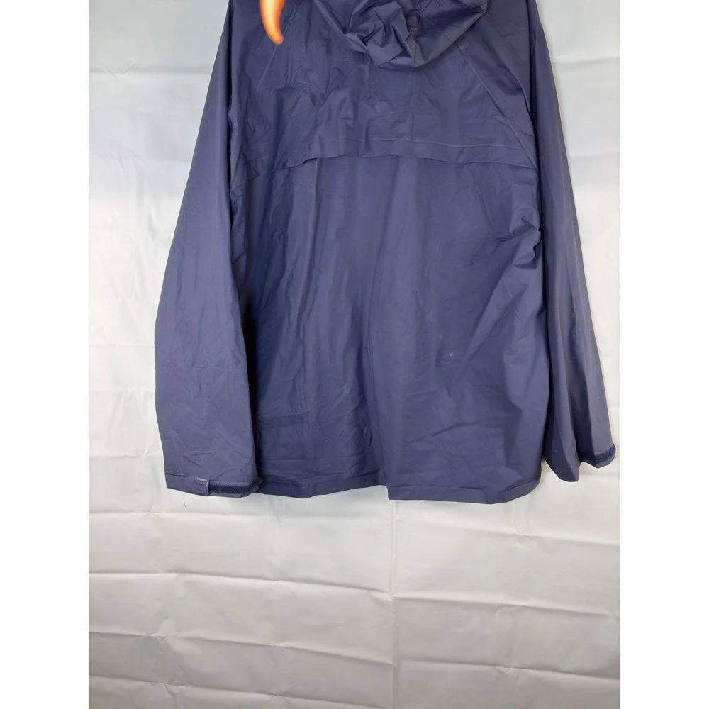 Coleman Men's blue Poly Vinyl Rain Long Sleeve Jacket Hoodie L/XL M-398